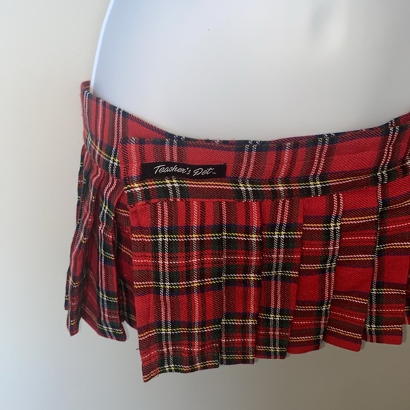 VNTG SEXY,PLAID,WRAP,PLEATED,VELCO,RIP OFF,SCHOOL GIRL,NAUGHTY,PREPPY EDUCATION - Picture 5 of 12